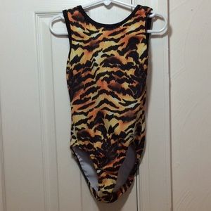 Dreamlight Gymnastics Tiger Print Leotard
